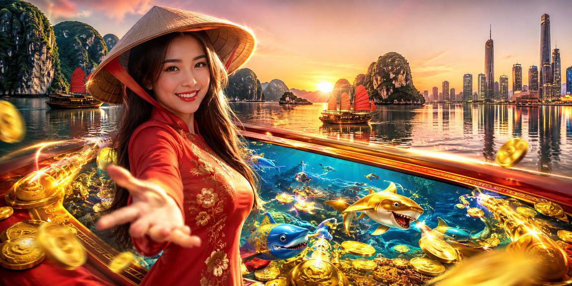 Khung cảnh phong cảnh Vịnh Hạ Long và hoạt động giải trí casino